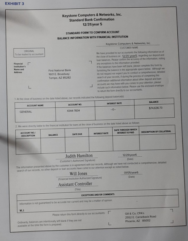 Chapter 6. The controller of Keystone Computers & Networks, Inc. (Keystone), a