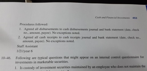 at year 5 year- end. A new audit assistant with your CPA