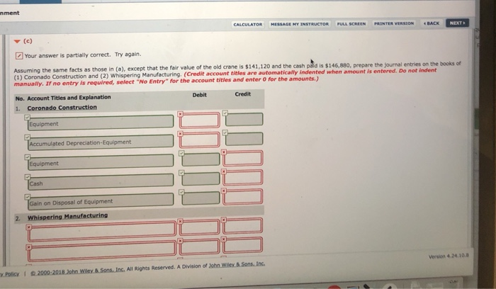 also ava lable. Coronade Const. Whispering Mfg. Co Fair value of old