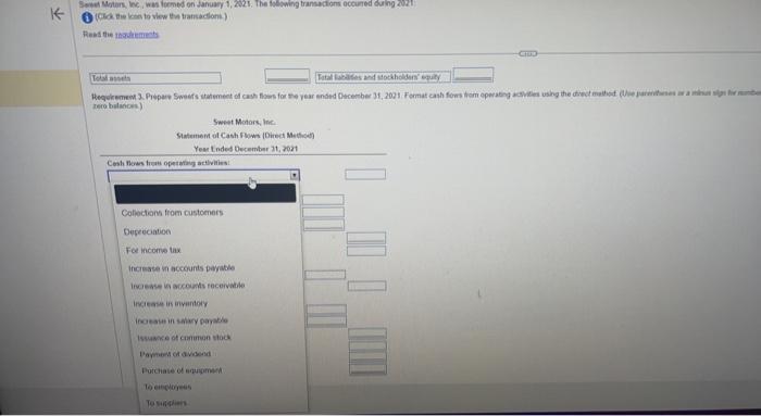 Early in January, Sweet made the following cash payments: a. $220,000 for