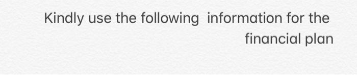 by year; 2 YEARS 2. Balance Sheet, by year; 2 YEARS 3.