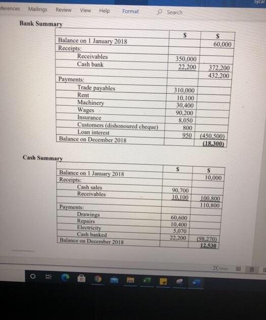 a sole proprietor, who does not keep her books using the double