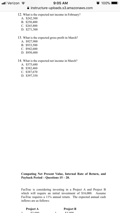 8. What is net income under variable costing if 75,000 units are