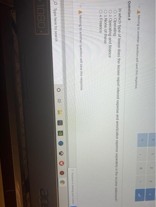  TE 2 3 0 Moving to another question will save this