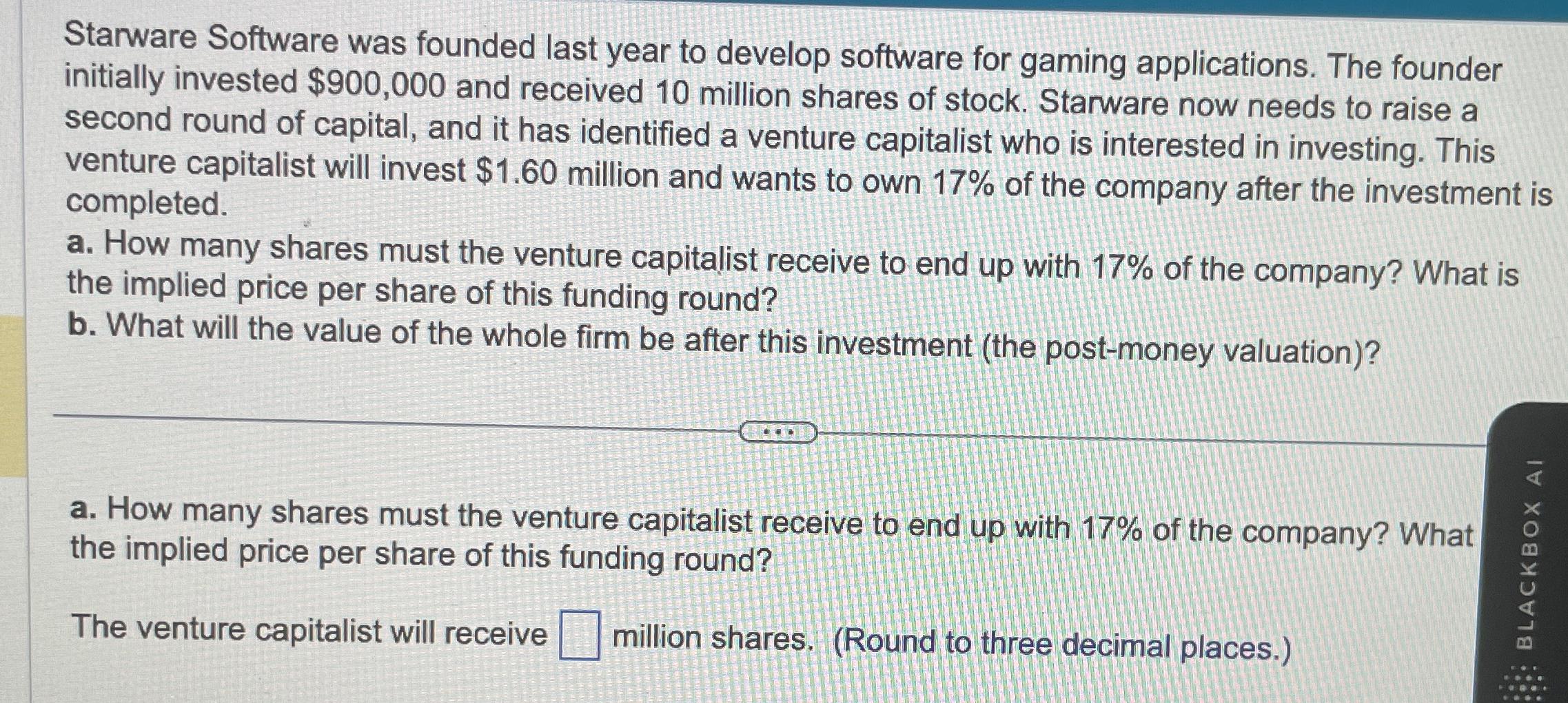  Starware Software was founded last year to develop software for gaming