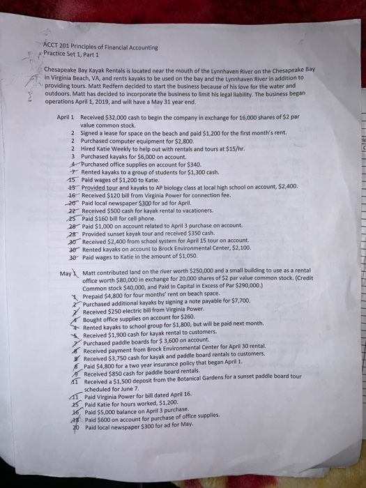 1, Part 2 1. Use worksheet to complete the adjusting and closing