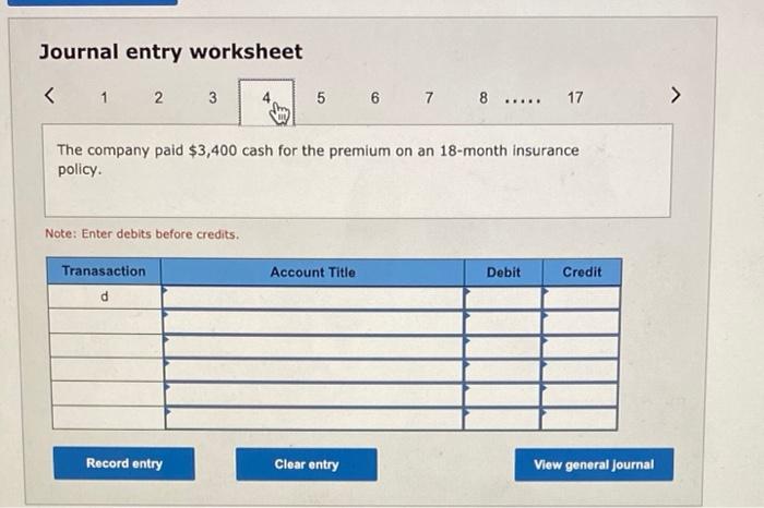 b. The company purchased land worth $57,000 for an office by paying