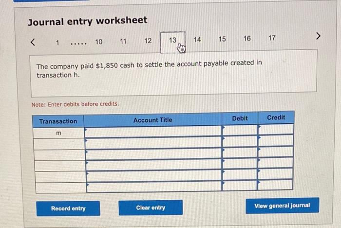 a client. This amount is to be received in 30 days. h.