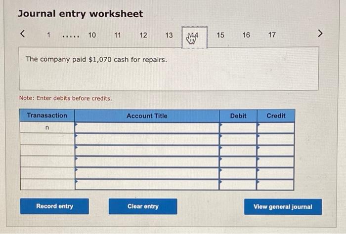 The company purchased $1850 of additional office equipment on credit. I. The