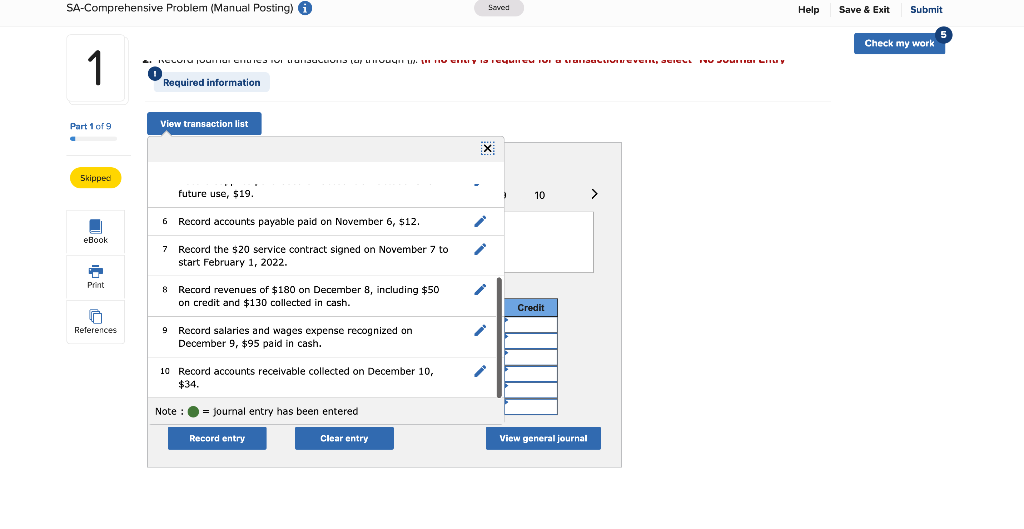 dollars) follow: a. Borrowed $11 cash on March 1 using a short-term