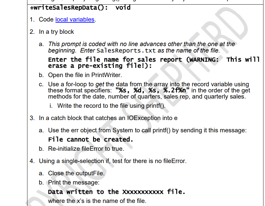 progression of your code, and along with the instructions in the UML