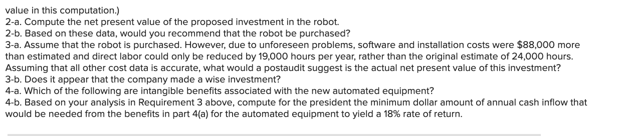 Postaudit (LO14-2, LO14-4) Saxon Products, Incorporated, is investigating the purchase of a