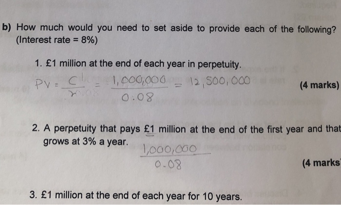  Solve 1, 2 and 3 b) How much would you need