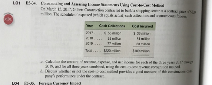  E5-34 complete part A and B E5-35 complete part A, B,