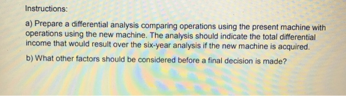 used in its factory for four year. Relevant data associated with the