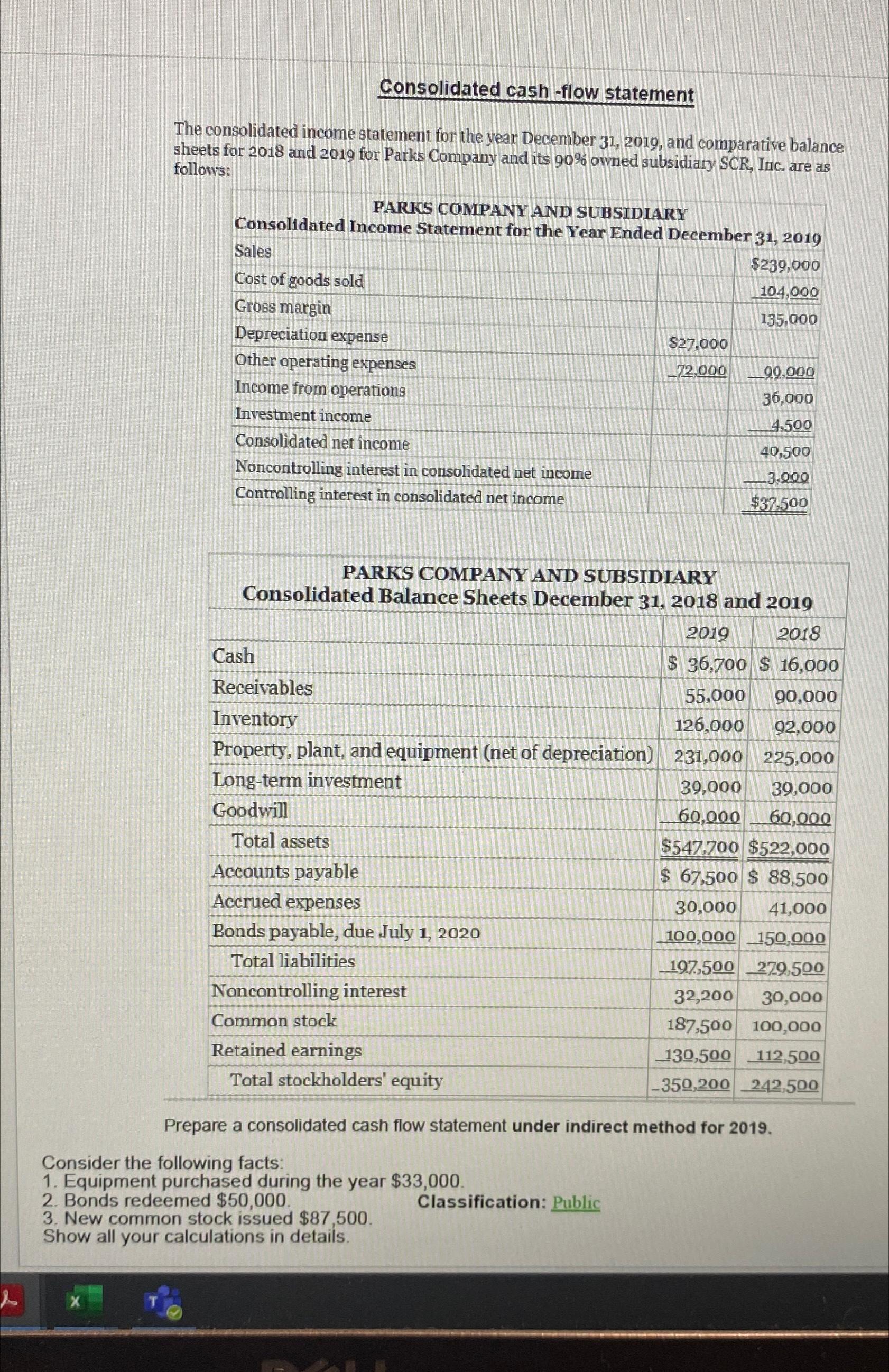  Consolidated cash -flow statement ?() The consolidated income statement for the