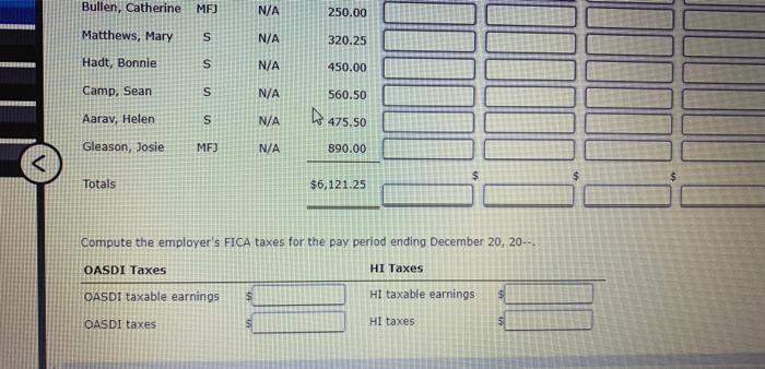 of the table) in which the employee's gross wages fall. Adrienne Huff