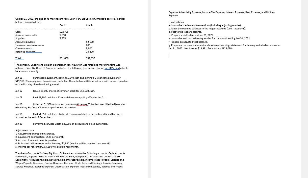 balance? Trial Balances Expense, Advertising Expense, Income Tax Expense, Interest Expense, Rent