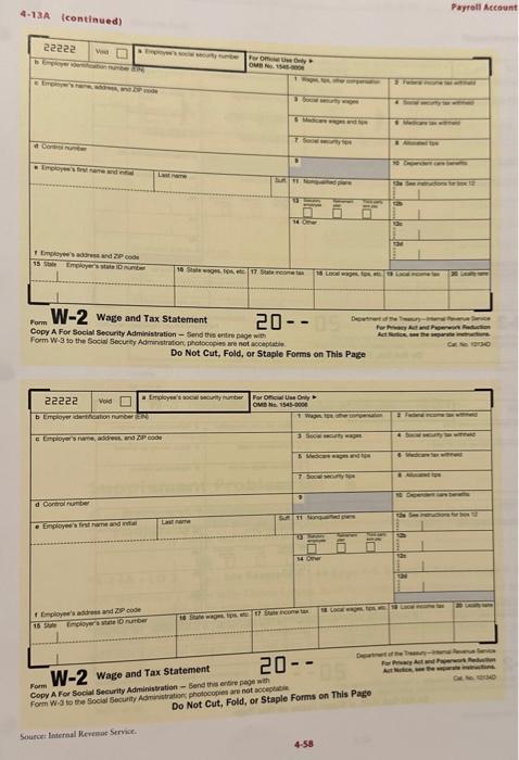 preparing the Forms W-2 for distribution to its employees along with their