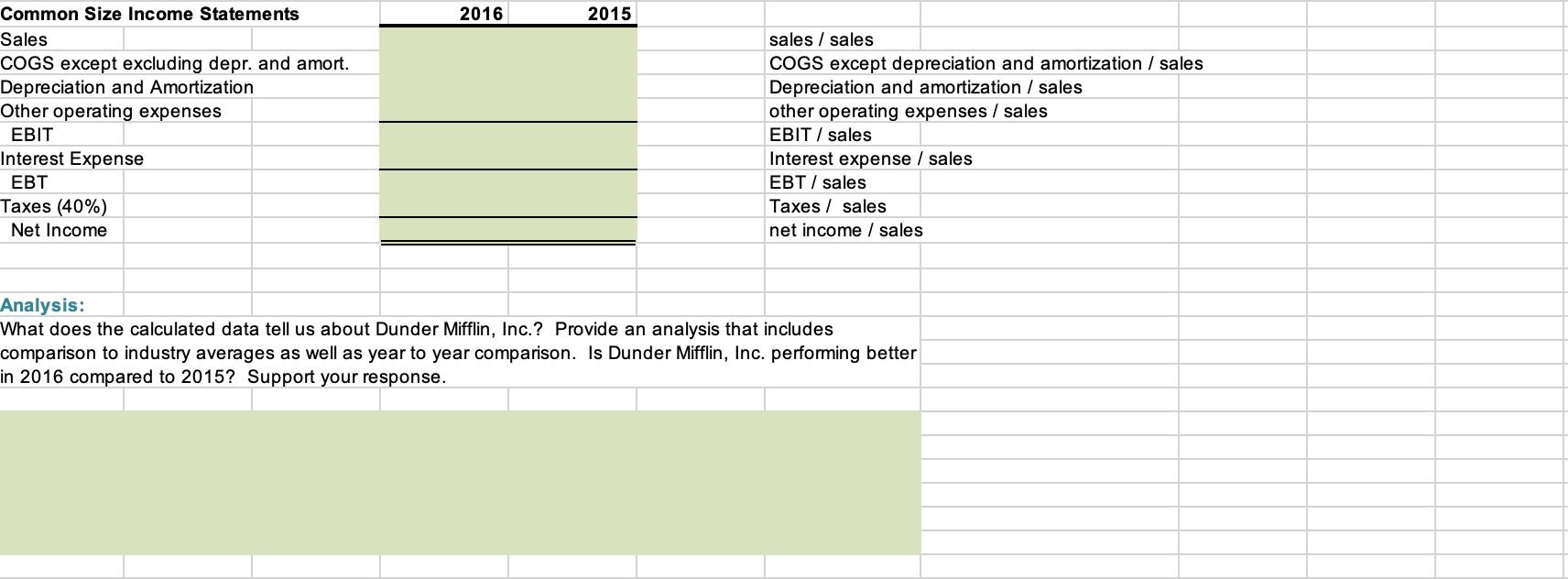of Excel to solve these problems instead of hard wiring in your