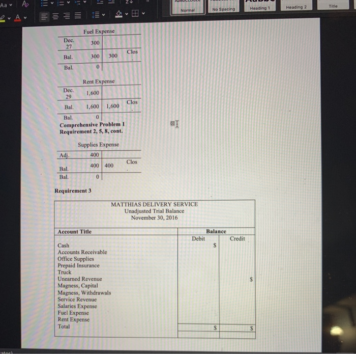 begins November 1. 1 Paid $2,000 for November rent 8 Performed consulting