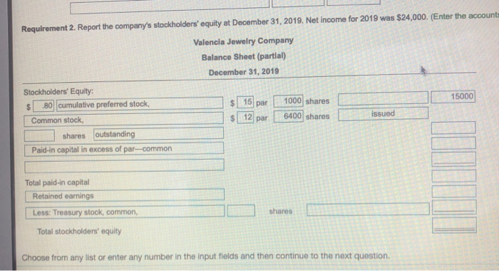 equity: (Click the icon to view the transactions.) Read the requirements Requirement