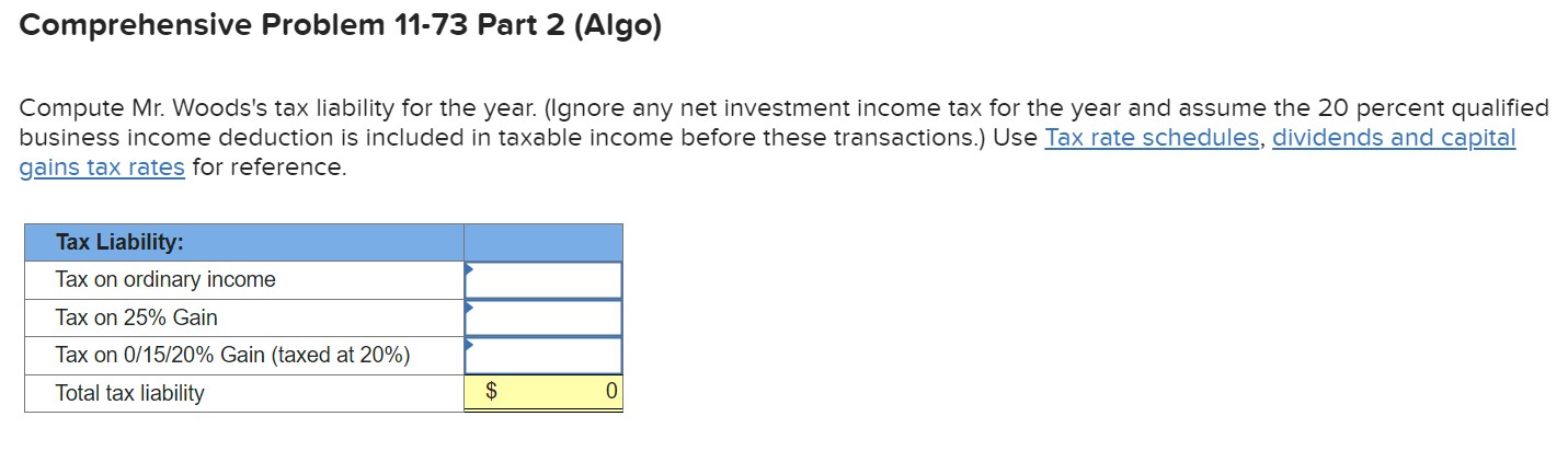 LO 11-4, LO 11-5, LO 11-6) (Algo) [The following information applies to