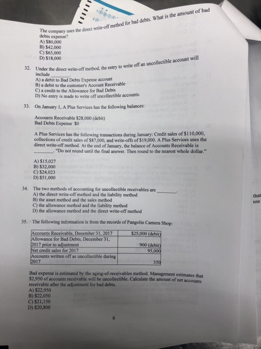 with the cost of uncollectible accounts receivable is known as bad debts