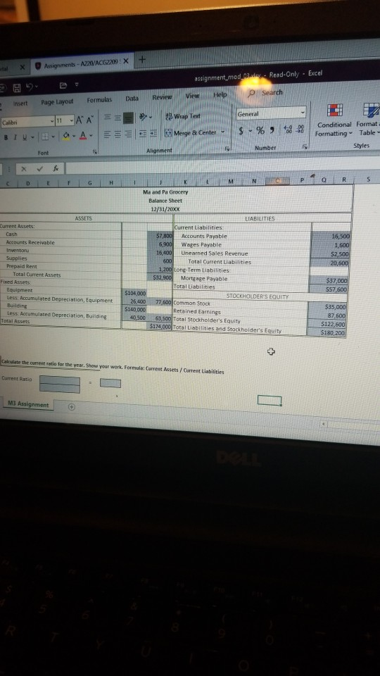 Assignment: Prepare the statement of retained earnings and balance sheet for Ma