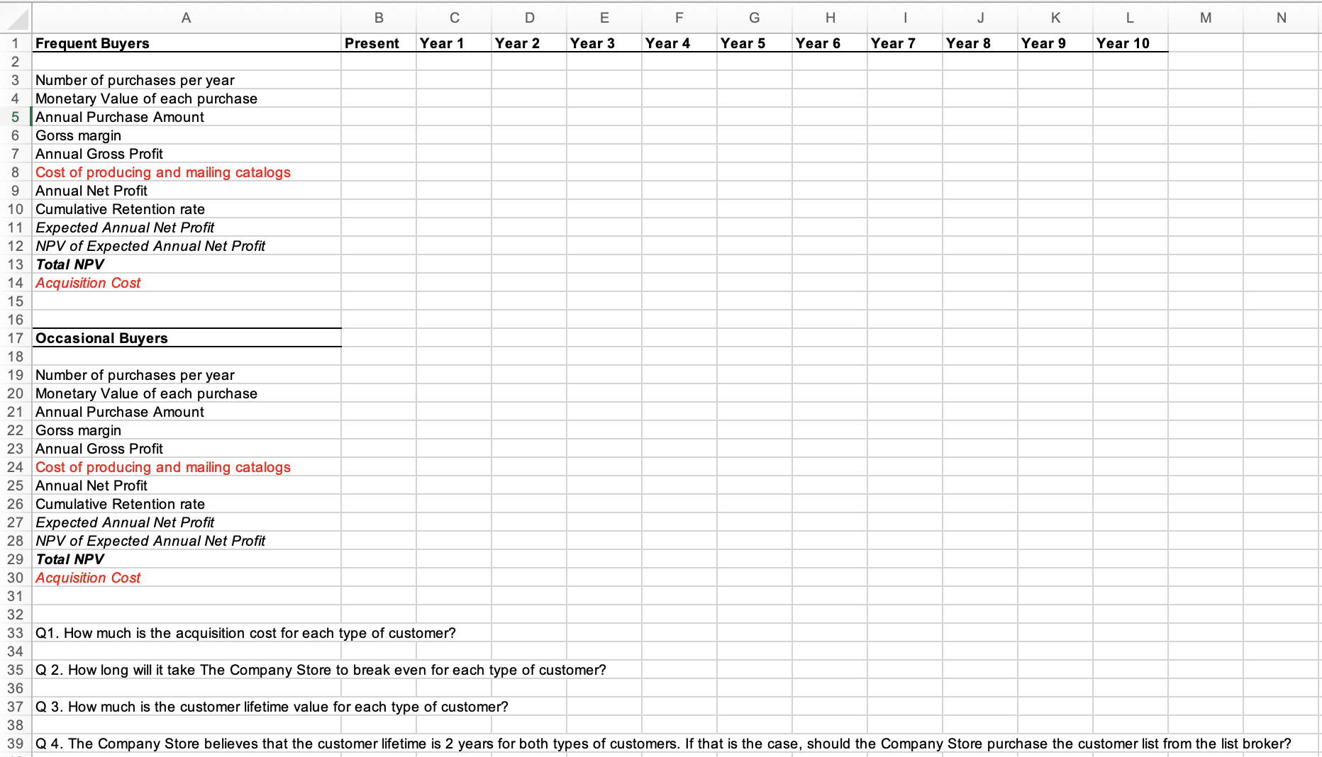 show work and SCREENSHOTS IN EXCEL PLEASE INCLUDE A SCREENSHOT THAT SHOWS