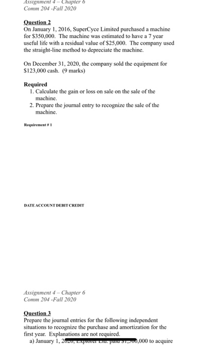  Assignment 4 - Chapter 6 Comm 204 -Fall 2020 Question 2