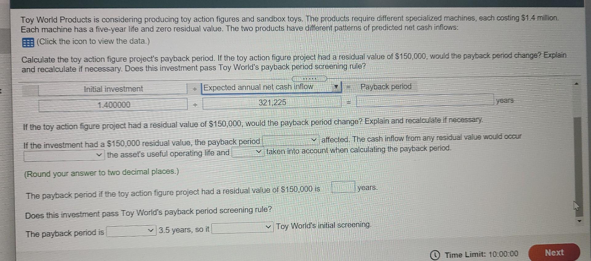toy project project $ 3211225 $ 530,000 321,225 340,000 321,225 300,000 321,225