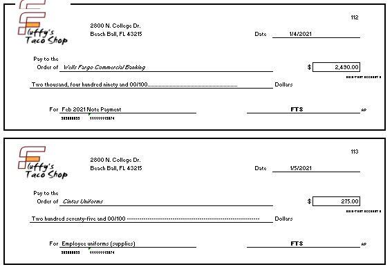Consider the item the company purchased or paid for and select the
