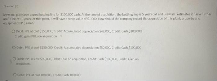 of these transactions would be defined as a capital investment? Annual service