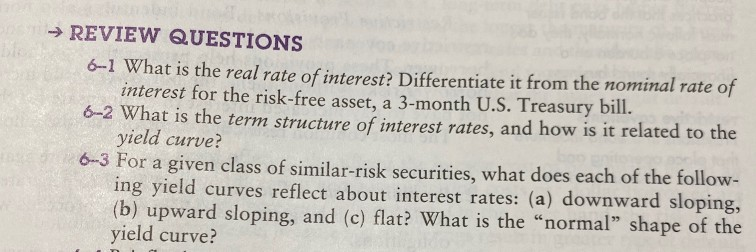  Exercises: Cap. 6 -1, 2, 3 Cap. 8 - 1, 2,