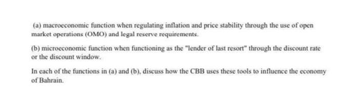 fast (a) macroeconomic function when regulating inflation and price stability through the