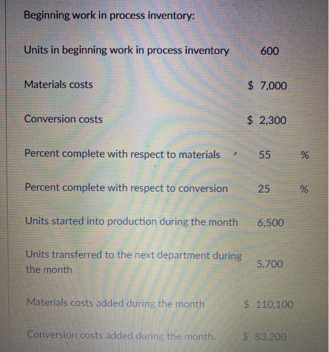Kurtulus Corporation uses the weighted average method in its process costing system.