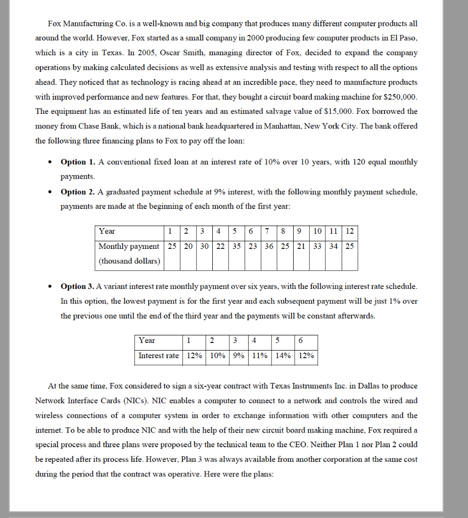 labor costs of $60,000 and a useful service life of four years