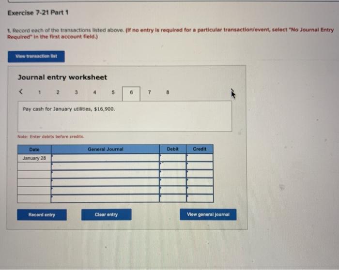 Retained Earninga 55,600 Totals $297,400 $ 297.400 During January 2021, the following