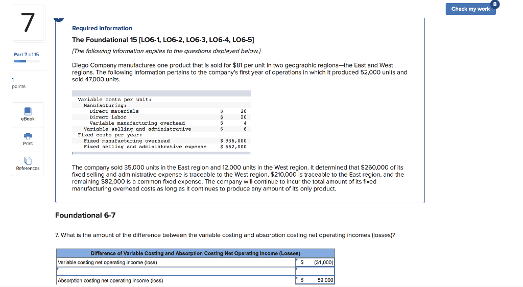  plz solve this Q Check my work Required information The Foundational