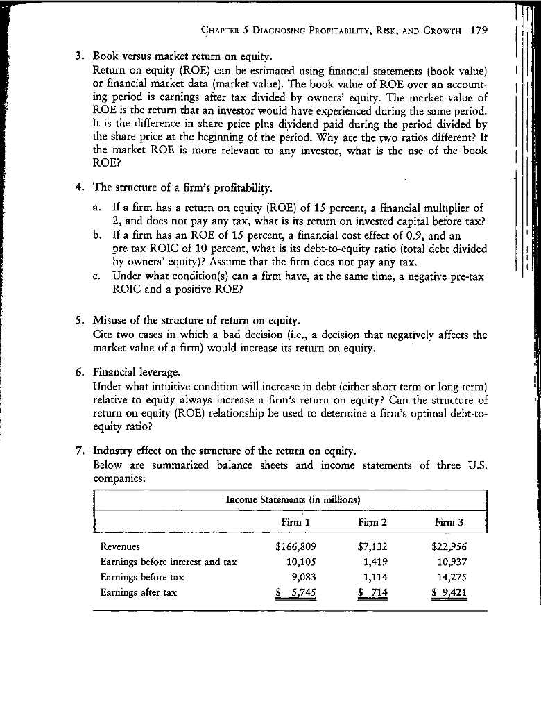  Do Problem 7 of chapter 5 and answer the following?? (f)