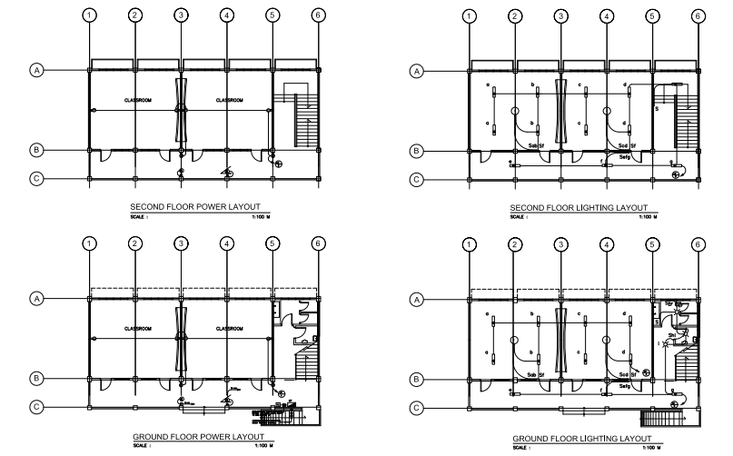 each circuit d) Diameter of wire and conduit for service entrance e)