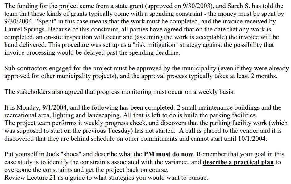 is PM working for a building \& construction company (Ajax Construction). Ajax