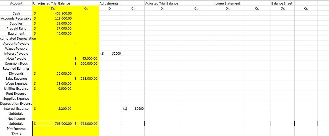 6, 7, 8] Using the information provided in P4-6, perform the following