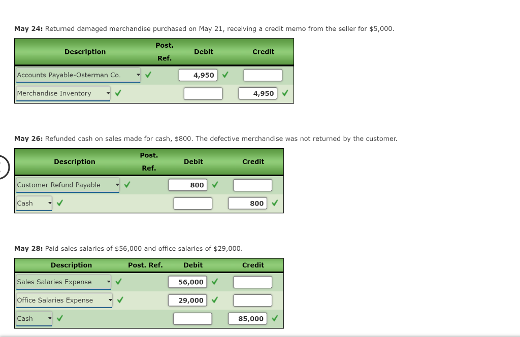 510 Cost of Merchandise Sold 2,823,000 520 Sales Salaries Expense 664,800 521