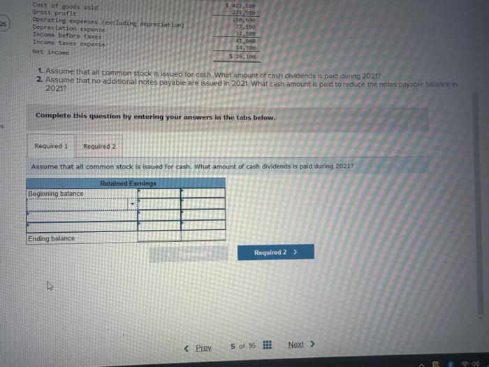 Incorporated 1. Assume that all common stock is issued for cash. What
