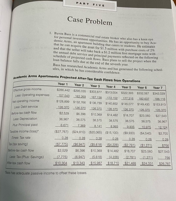  USE THE EXCEL FORMULA PLEASE! THANK YOU! Case Problem 1. Byron