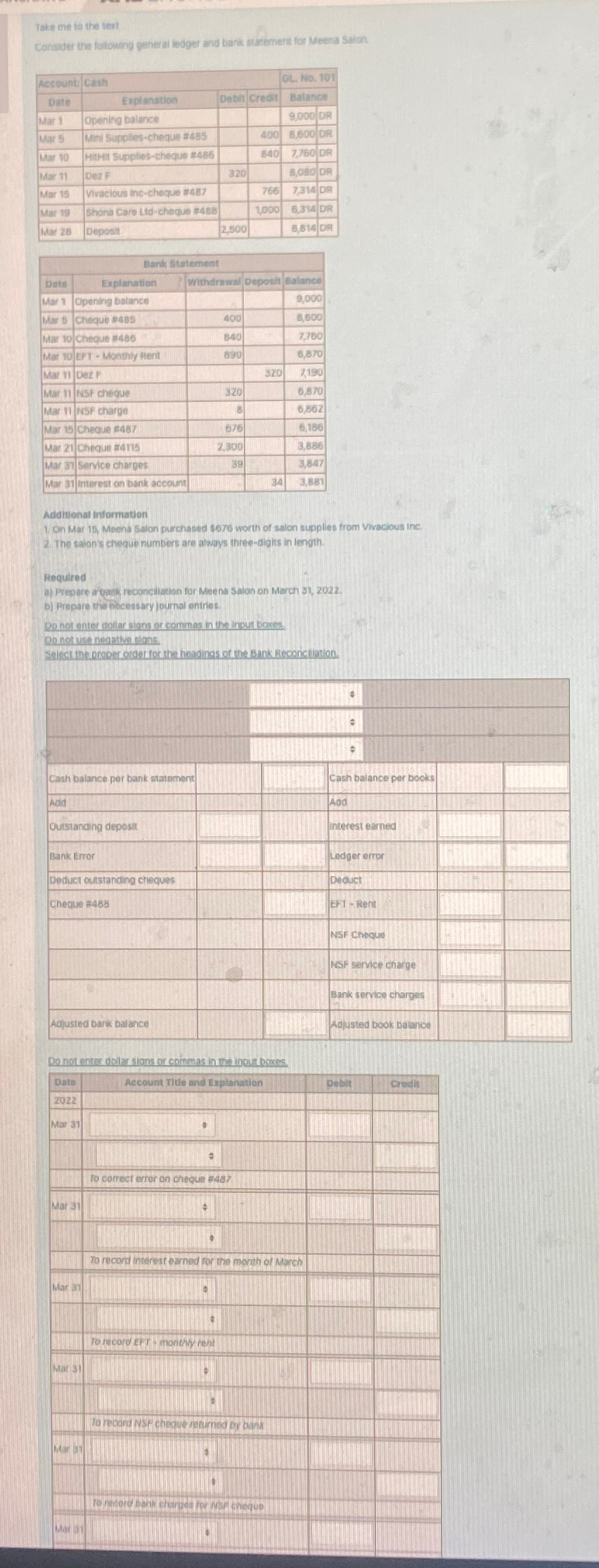  Take me to the teat \table[[Actounti,Cash,,,GL.ka.101Balance 