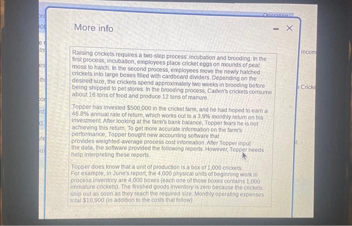 requirement 1: 7.68 (average cost per box) requirement 2: 0.55 (gross profit