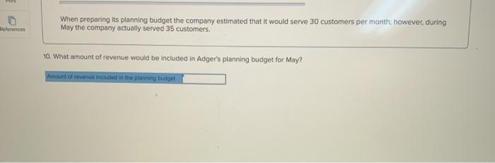 purposes and the actual results for May as shown below: Fixed Element
